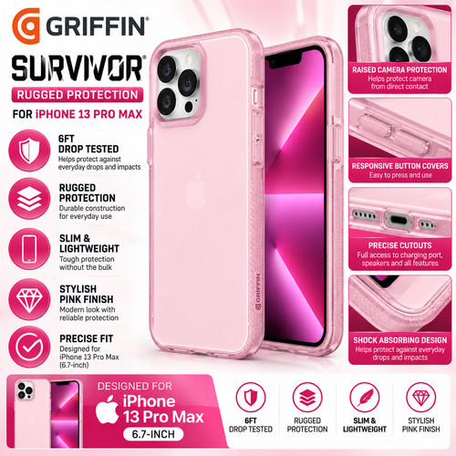 Griffin survivor custodia rosa - custodia,