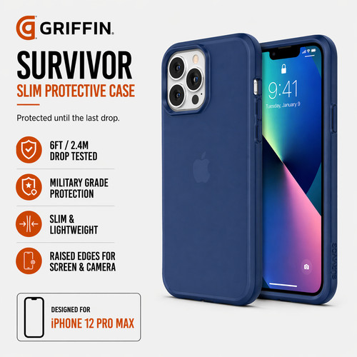 Custodia griffin survivor blu - custodia,